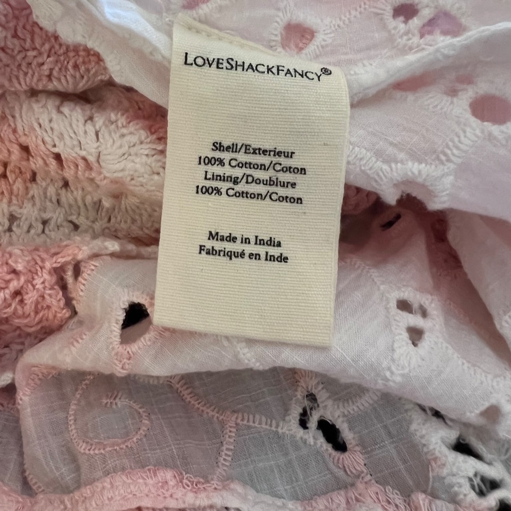 LoveShackFancy Garcelle tie-dyed crochet and broderie midi/maxi skirt size 2 - Picture 16 of 16